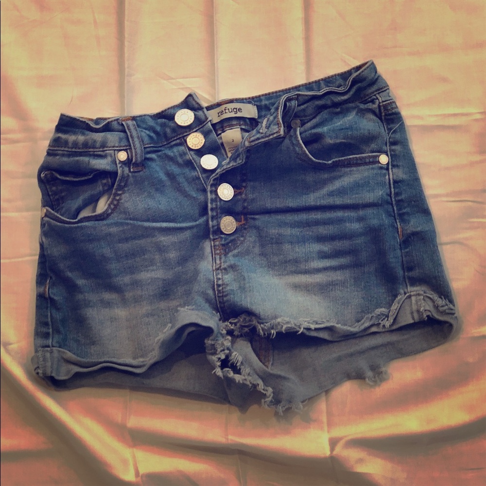 High Waisted Denim Shorts